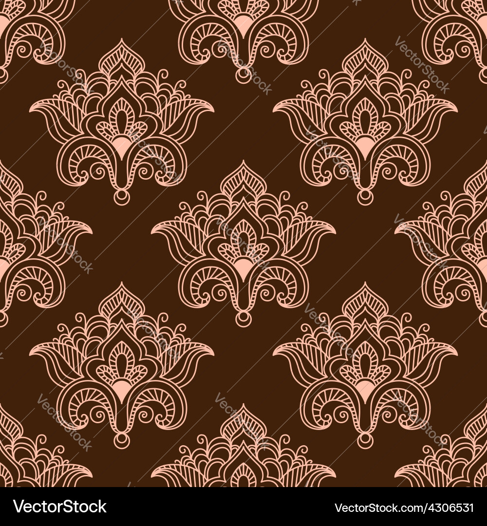 Persian Floral Paisley Pattern Vector Image