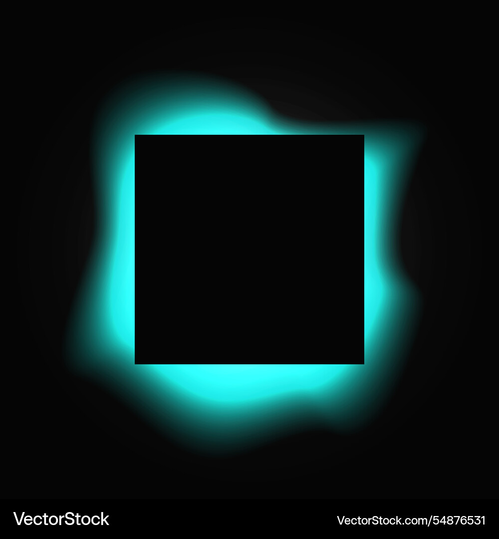 Square illuminate light frame with color gradient Square illuminate light frame with color gradient vector image