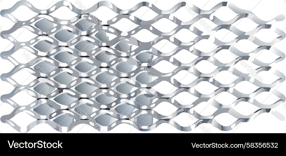 Complex Hexagonal Mesh Pattern Vector Image
