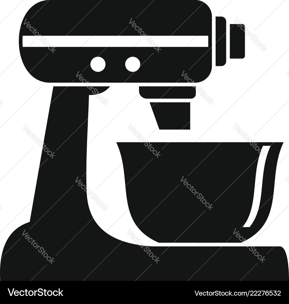Machine mixer icon simple style Vector Image