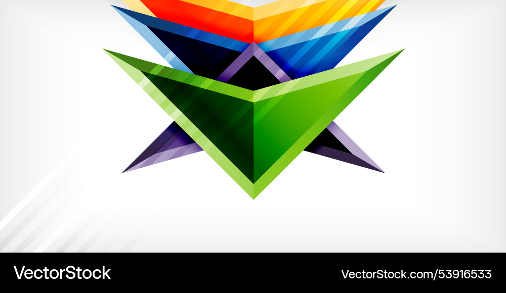 Abstract background color triangles and arrows Abstract background color triangles and arrows Vector Image