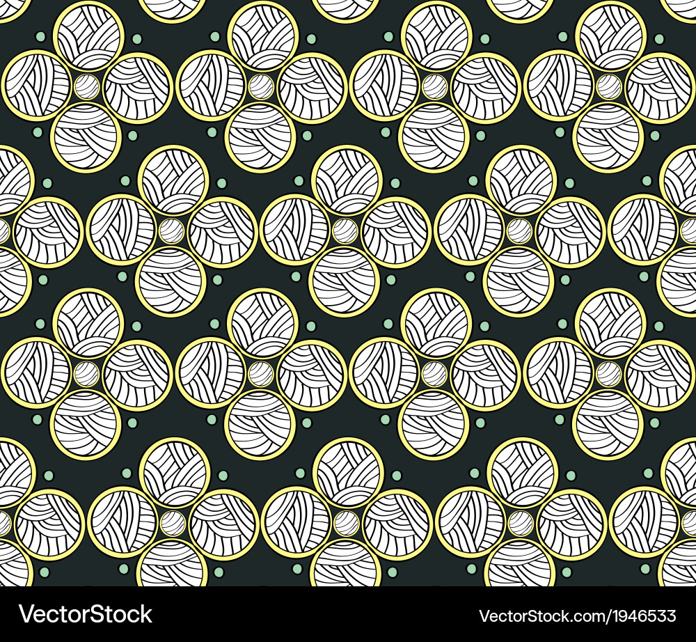 Dark Circles Pattern vector image