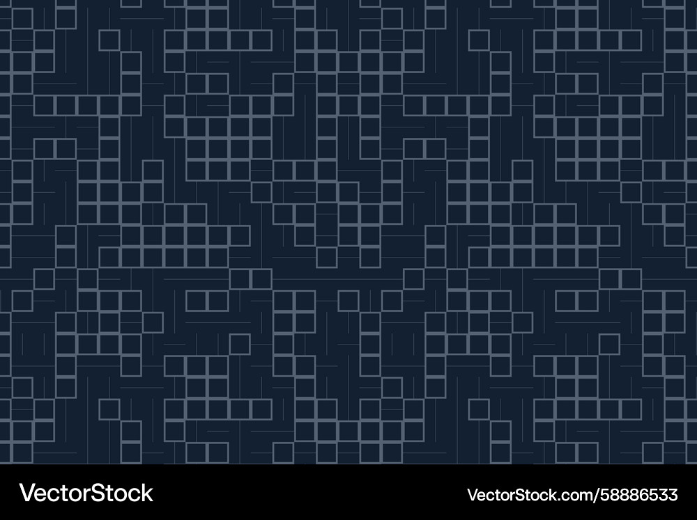 Maze structure angular route seamless pattern Vector Image