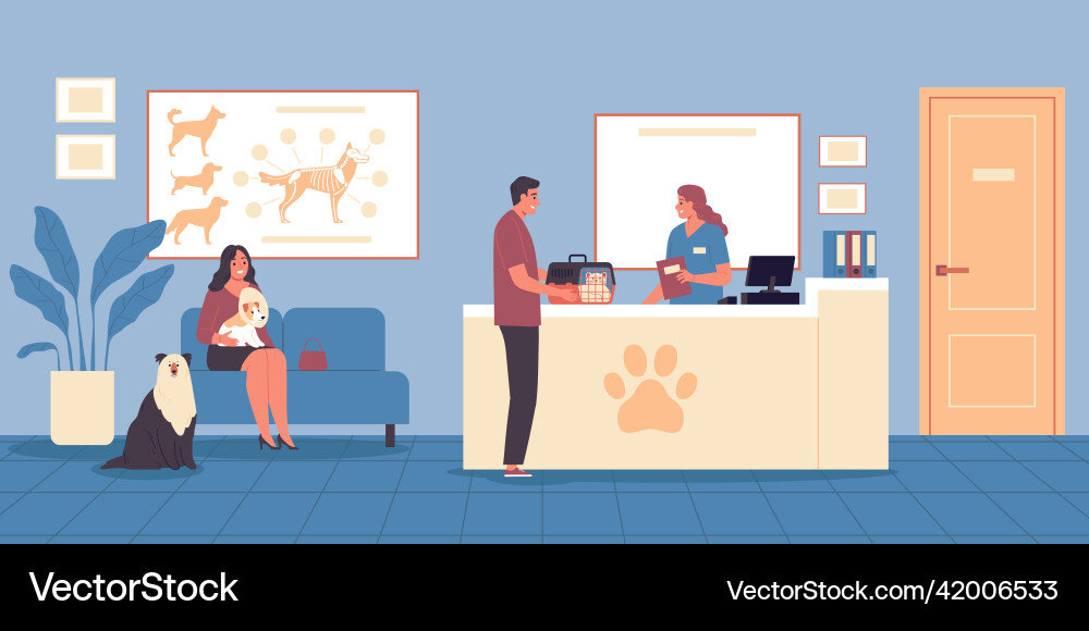 Vet clinic flat composition