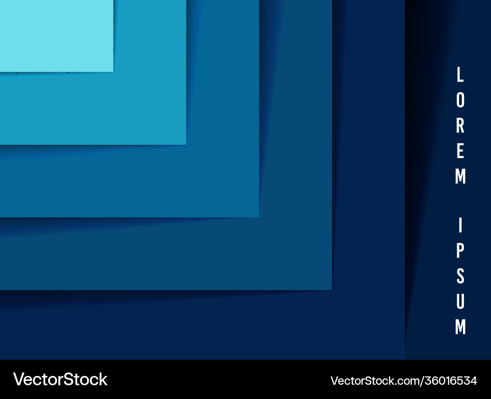 Abstract layer blue line pattern step artwork vector image