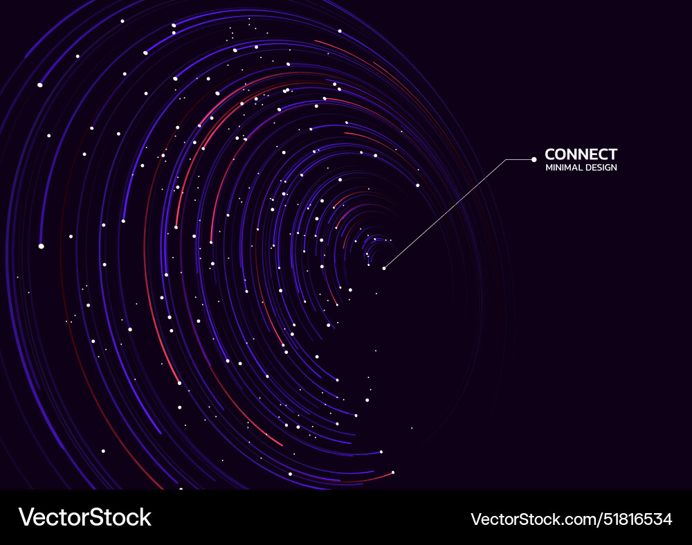 Abstract technology background with big data Vector Image