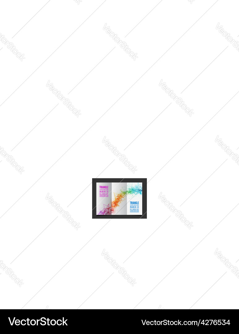 Abstract Triangle Sketch vector image