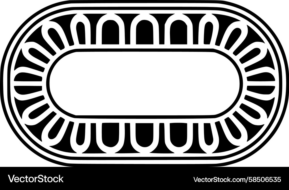 Abstract Oval Pattern Vector Image