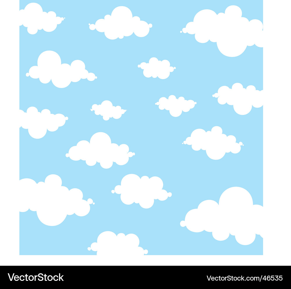 Cloudscape Seamless Pattern Vector Image