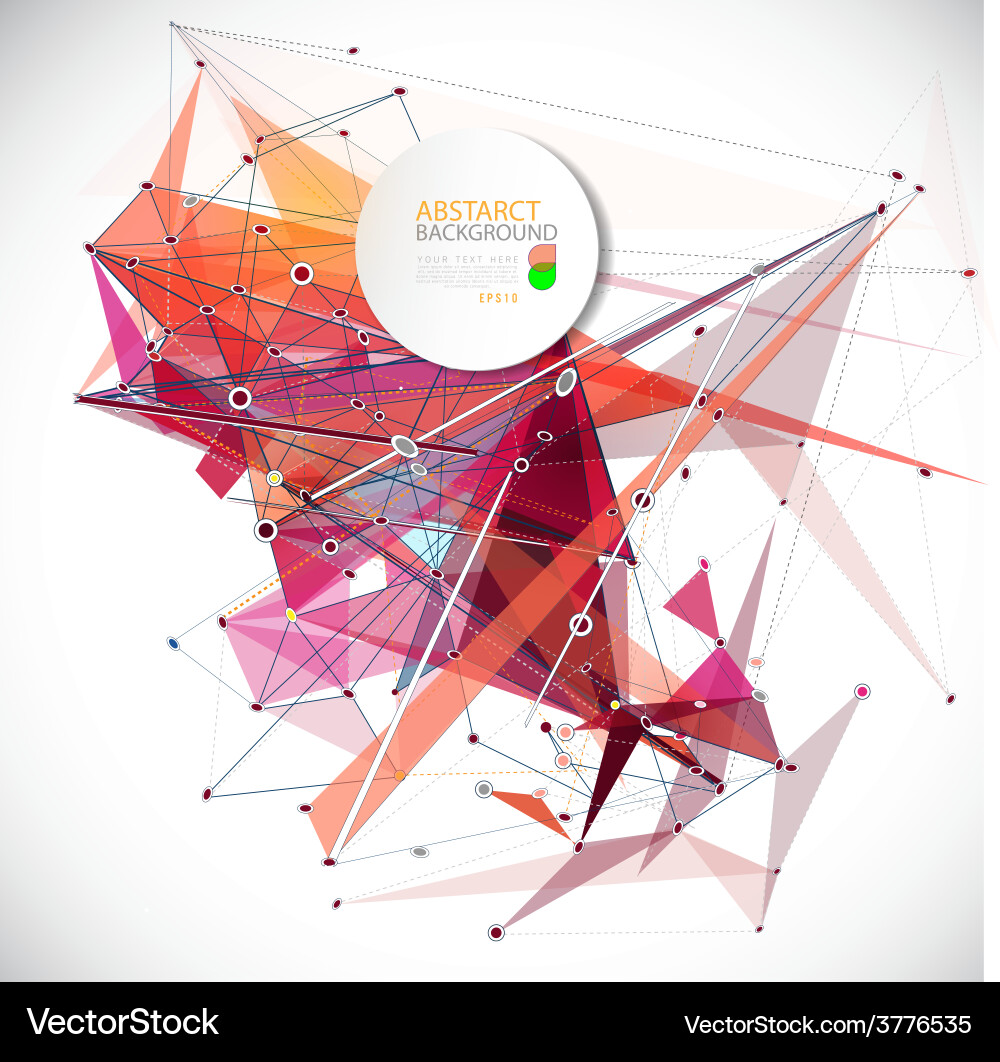 Dynamic Mesh Background - Lines & Shapes vector image