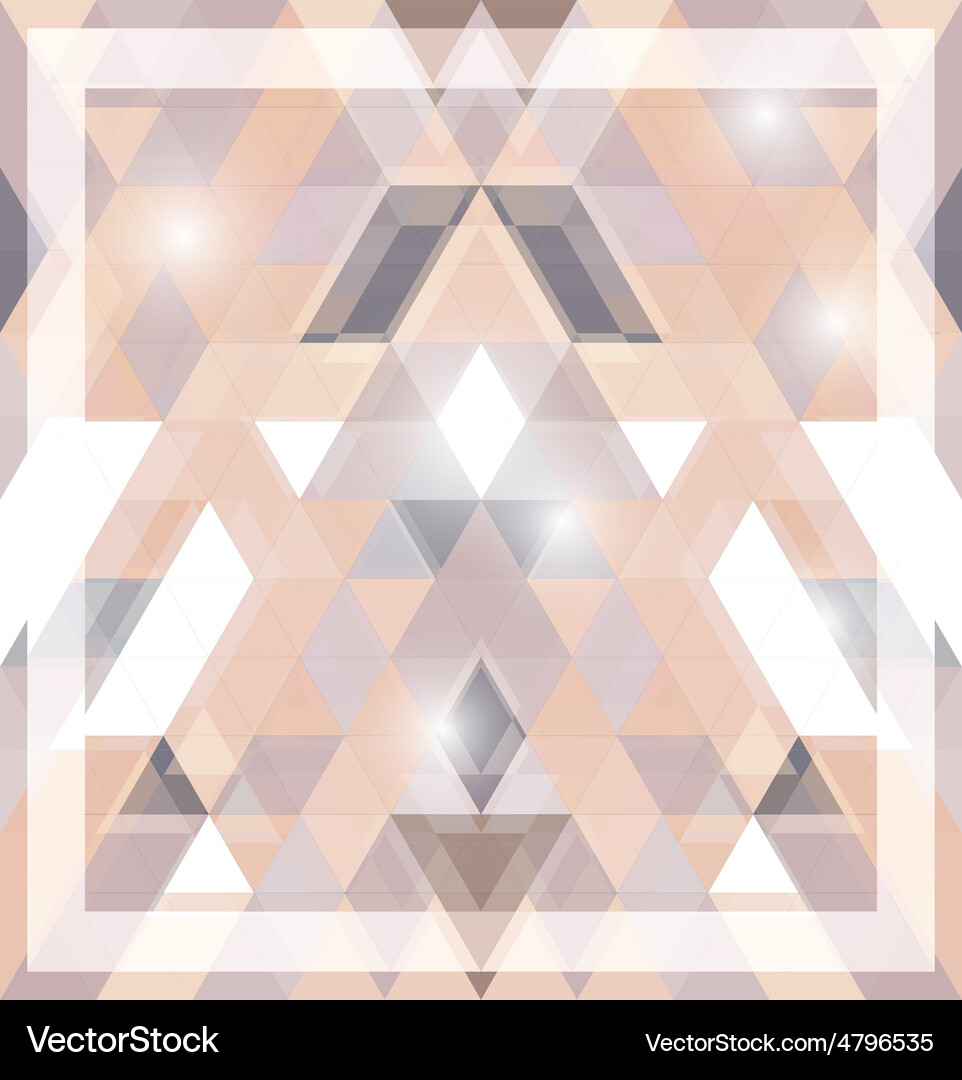 Geometric shining pattern with triangles Vector Image