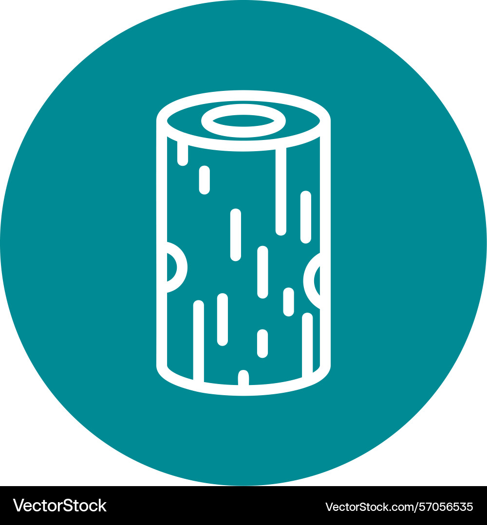 Log line circle style icon design vector image