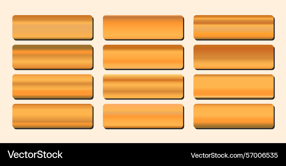Metallic gradient collection with shiny rainbow Metallic gradient collection with shiny rainbow Vector Image