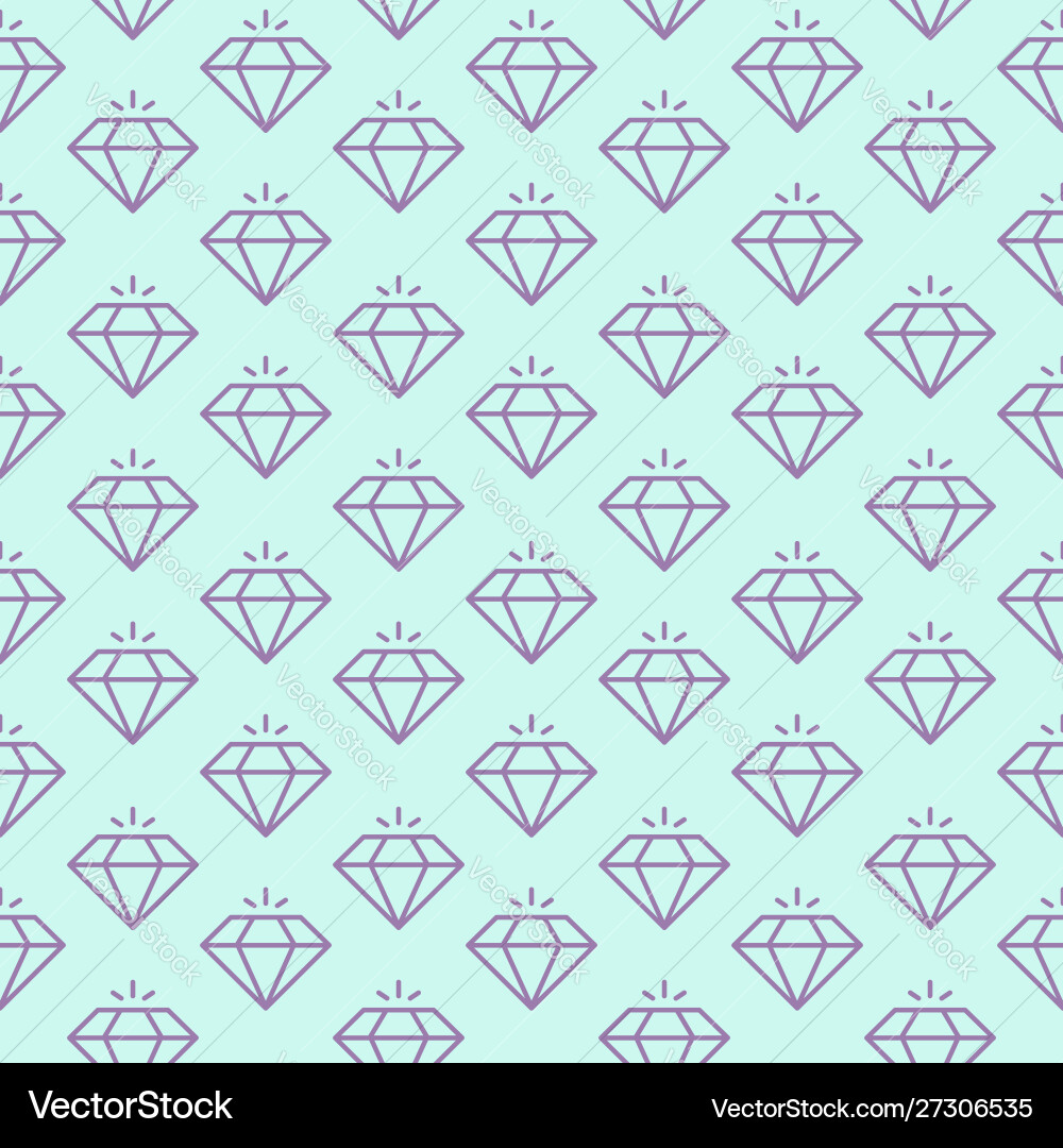 Seamless pattern with shiny diamonds Seamless pattern with shiny diamonds vector image