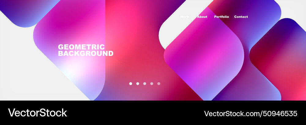Square internet web page design template Square internet web page design template Vector Image