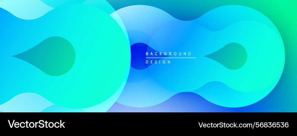 Abstract fluid shapes overlap creating vibrant Abstract fluid shapes overlap creating vibrant vector image
