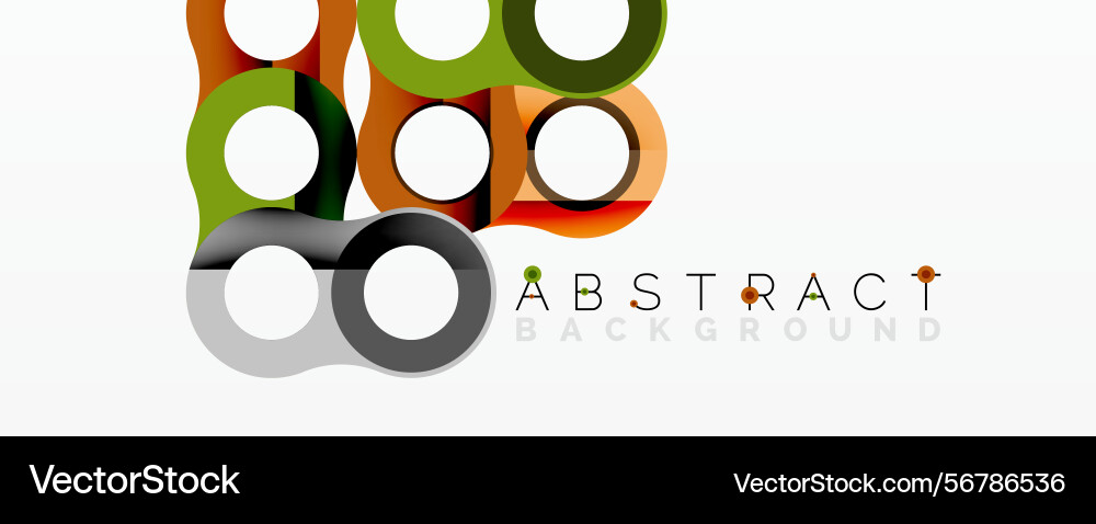 Colorful circles overlap creating modern abstract Colorful circles overlap creating modern abstract vector image
