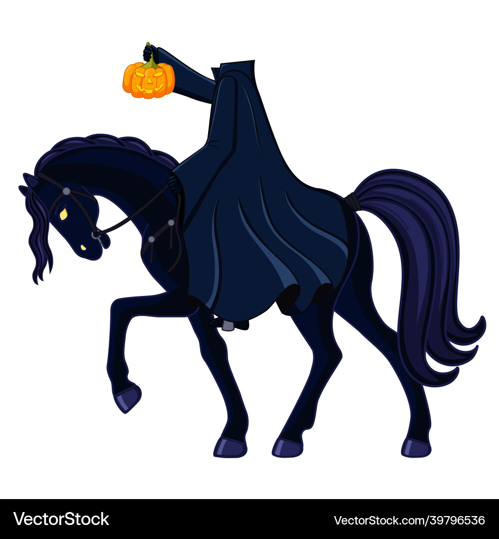 Headless Horseman Halloween Vector Image