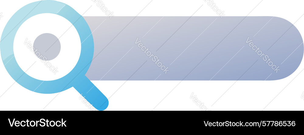 Minimalist search bar icon understated ui element vector image