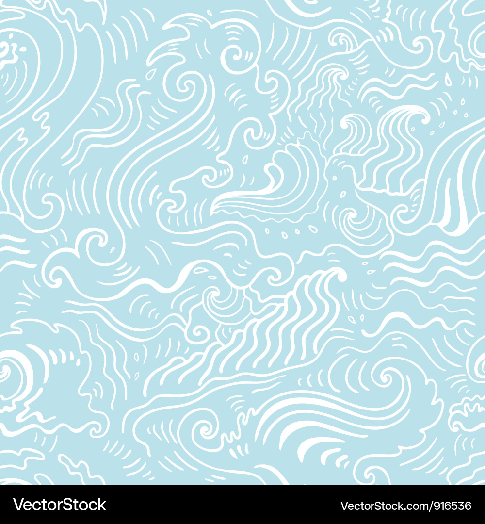 Ocean Wave Pattern Vector Image
