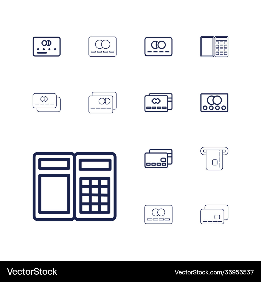 13 debit icons (36956537) – Free Vector | VectorStock