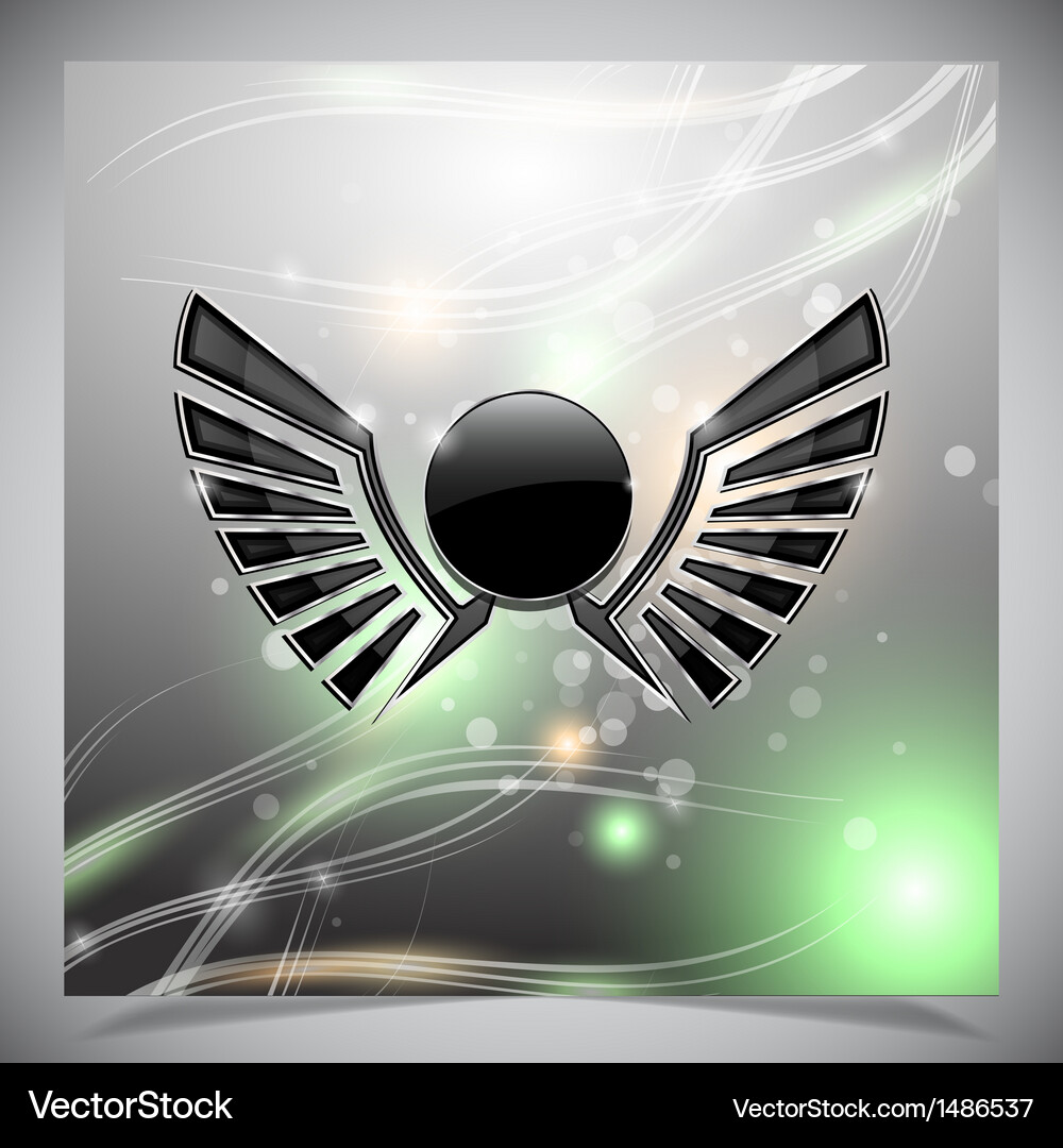 Abstract background with wings Vector Image