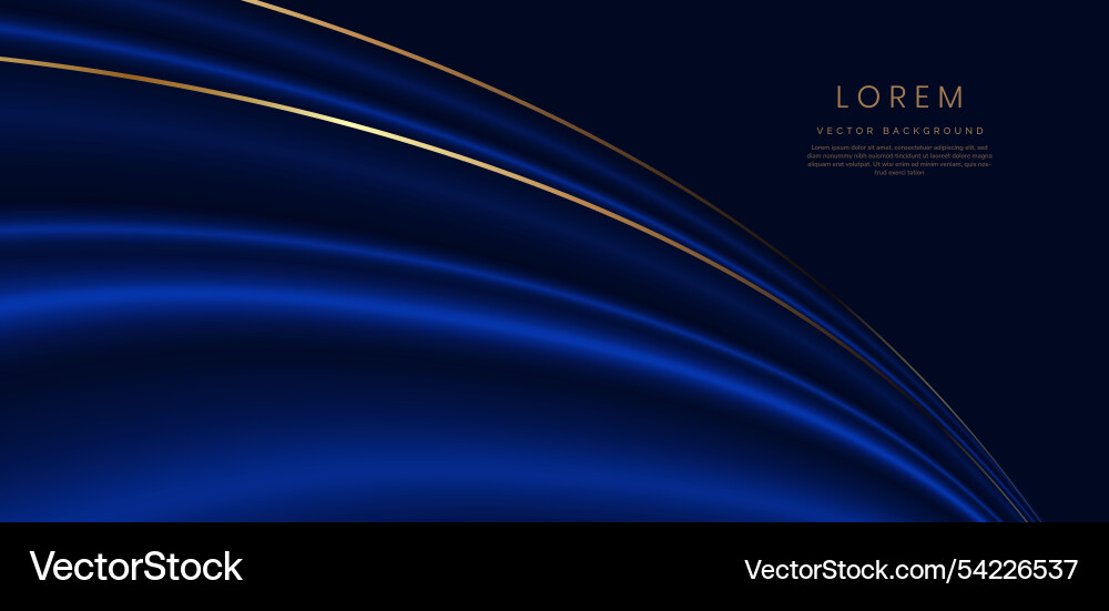 Abstrakte elegante blaue Kurve und gold Linie Abstrakte elegante blaue Kurve und gold Linie vektorbild
