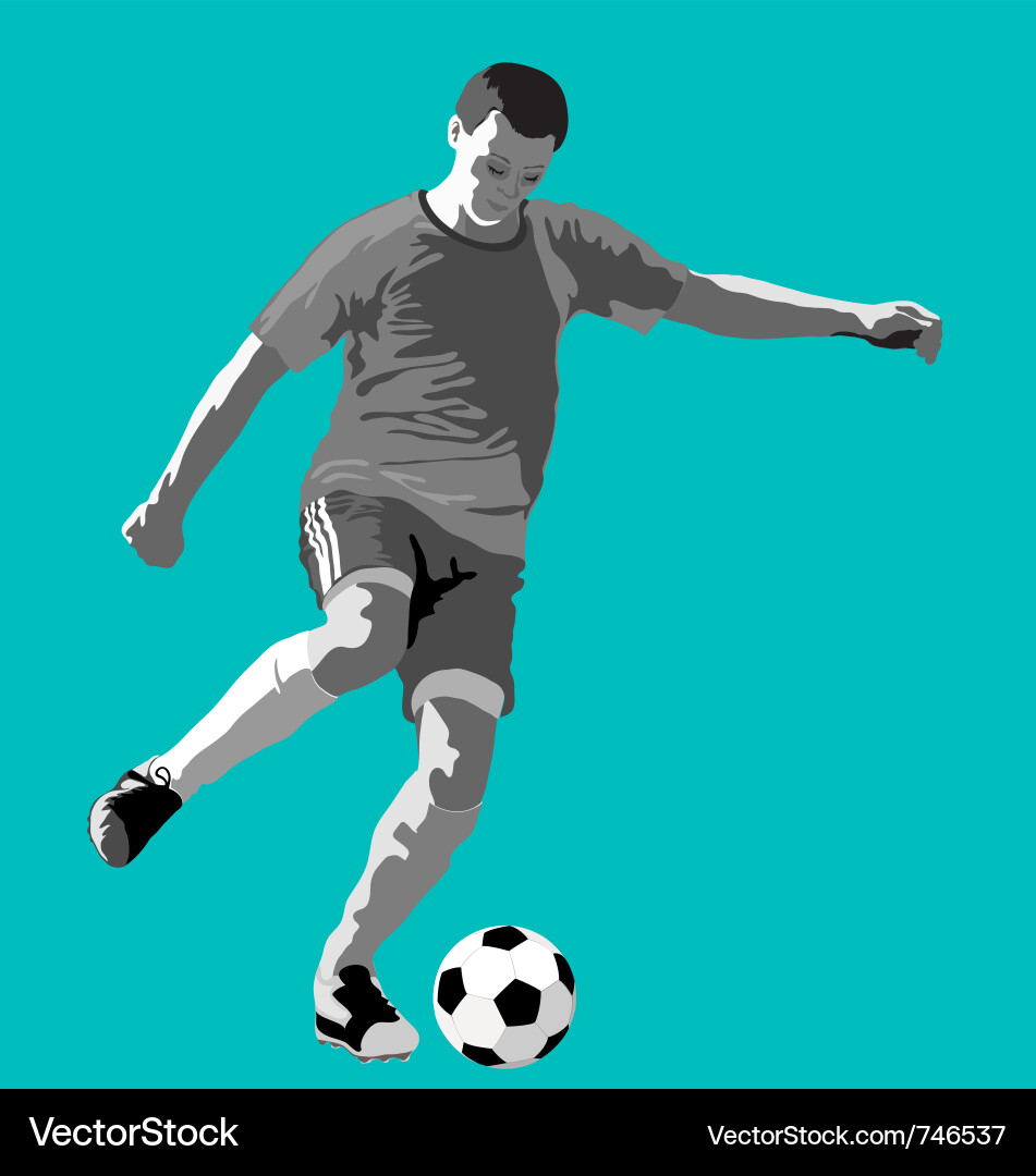 Soccer player Royalty Free Vector Image - VectorStock
