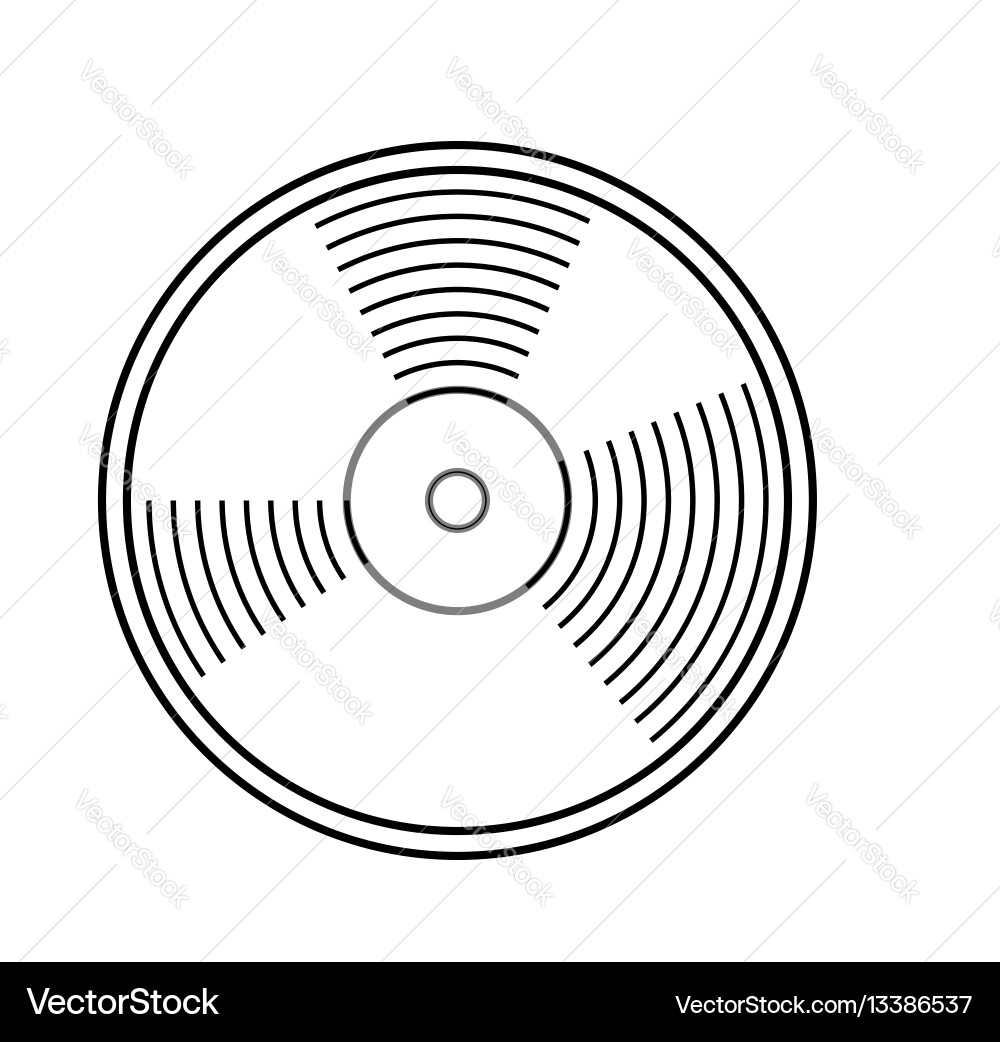 Vinyl record Royalty Free Vector Image - VectorStock