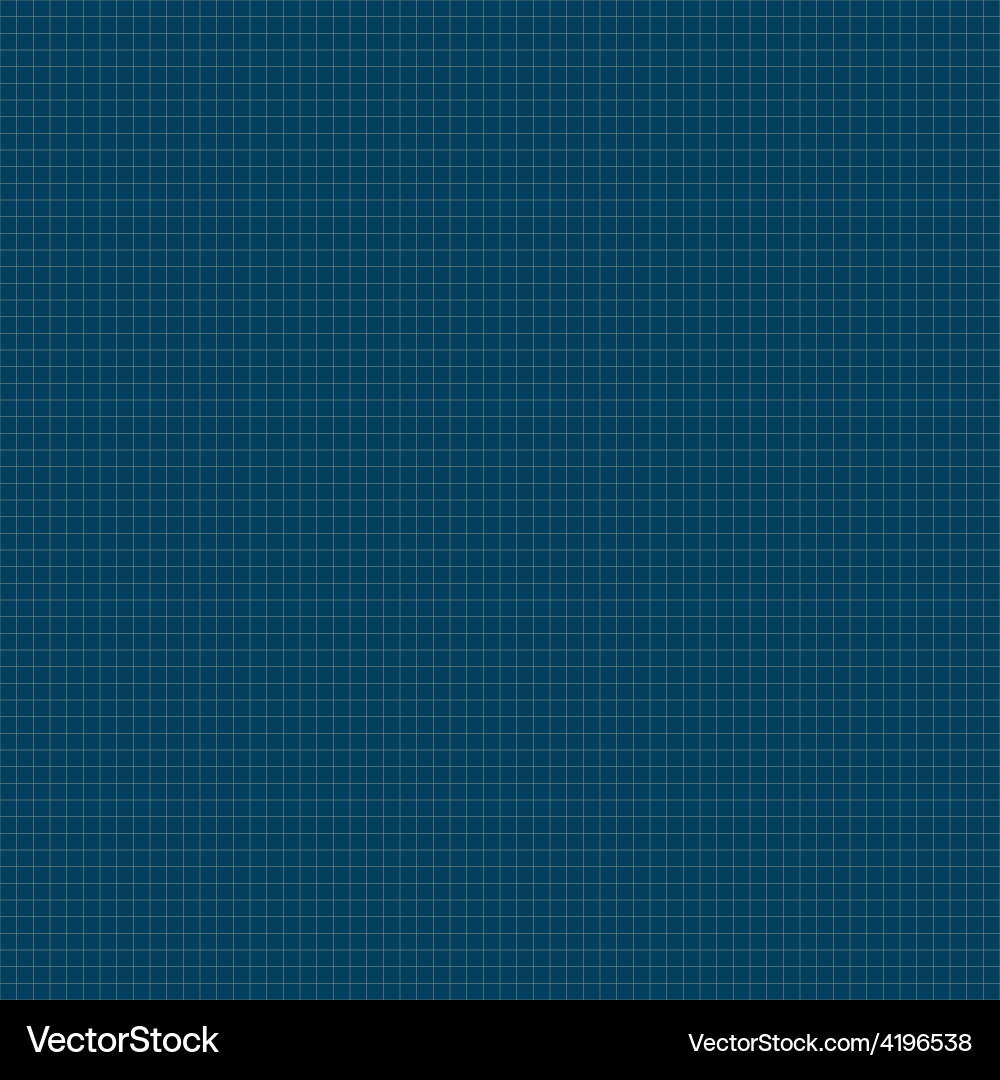 Blueprint grid background graphing paper vector image