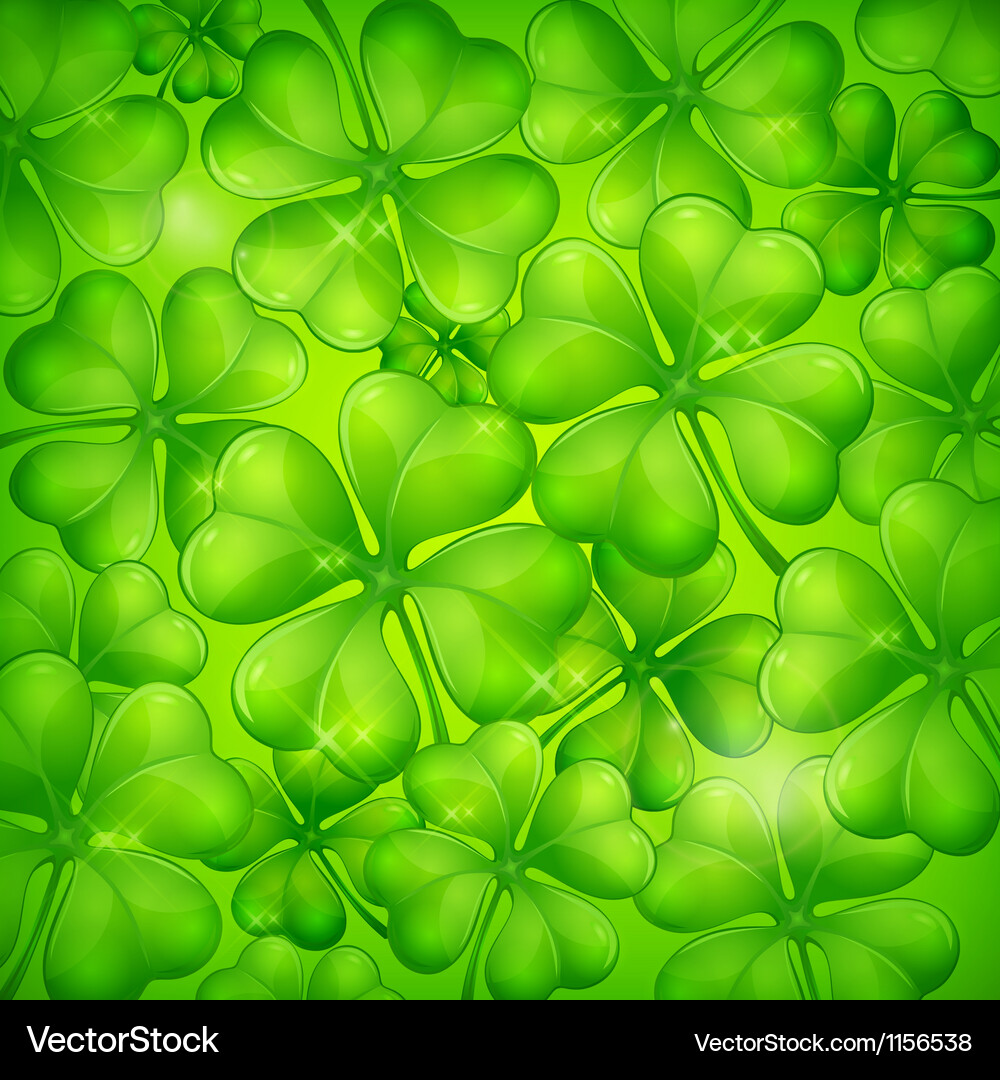 Clover pattern Vector Image