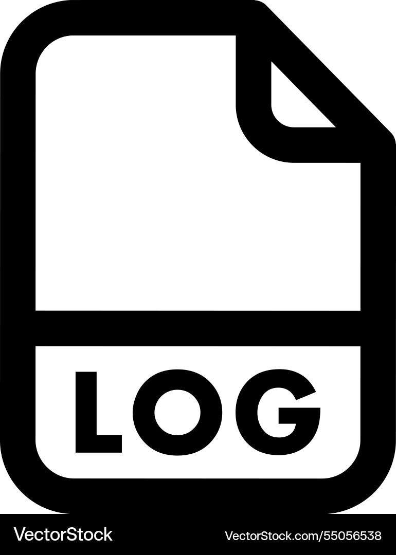 Log file icon vector image