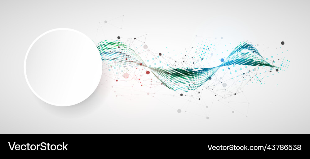 Template for science and technology presentation Template for science and technology presentation Vector Image
