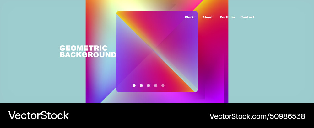 Triangle minimal web site page background design Vector Image