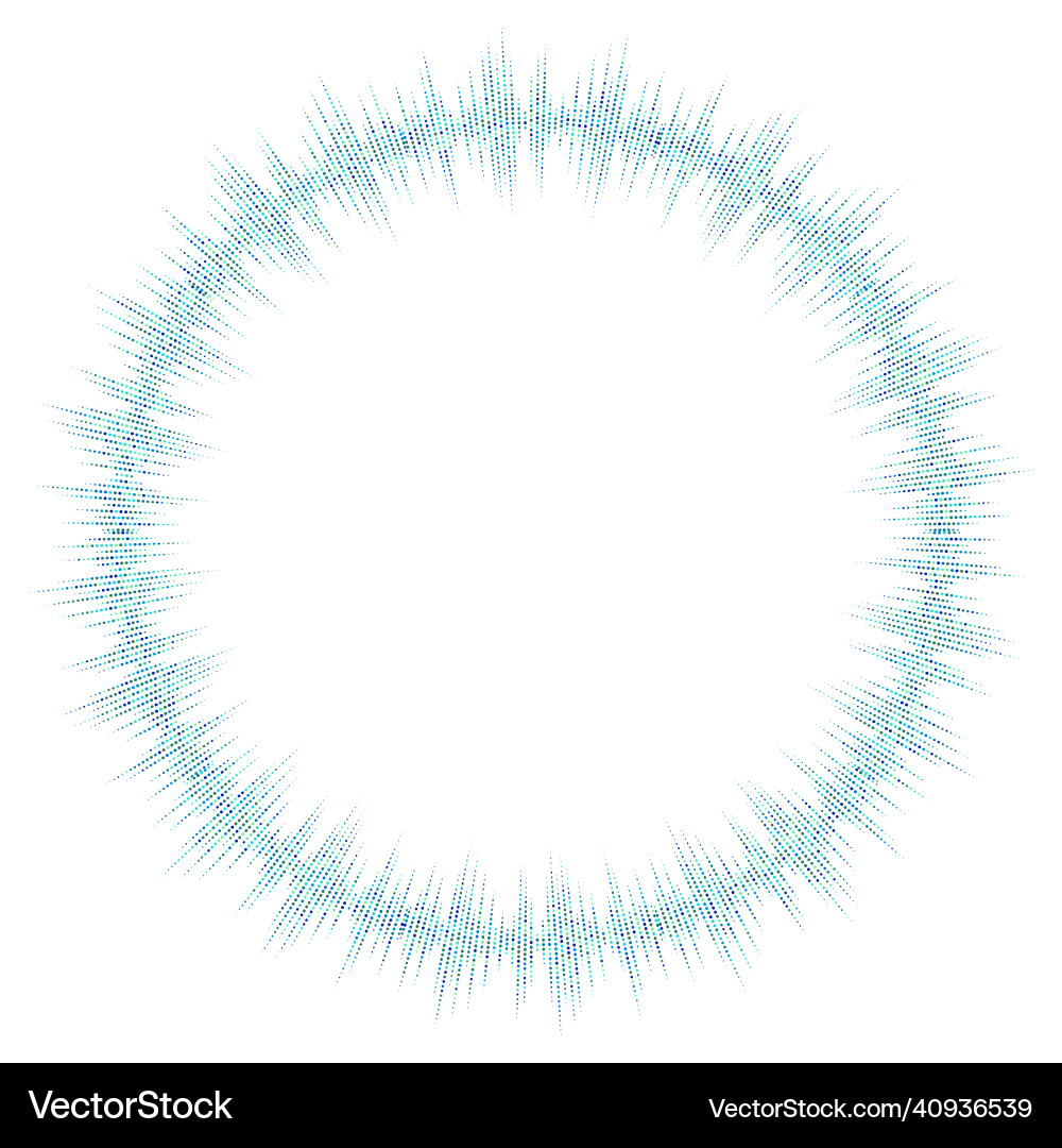 Bursting rays sunburst frame abstract equalizer Vector Image