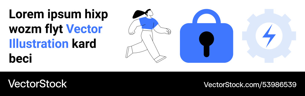 Concept of digital security and user activity Concept of digital security and user activity vector image