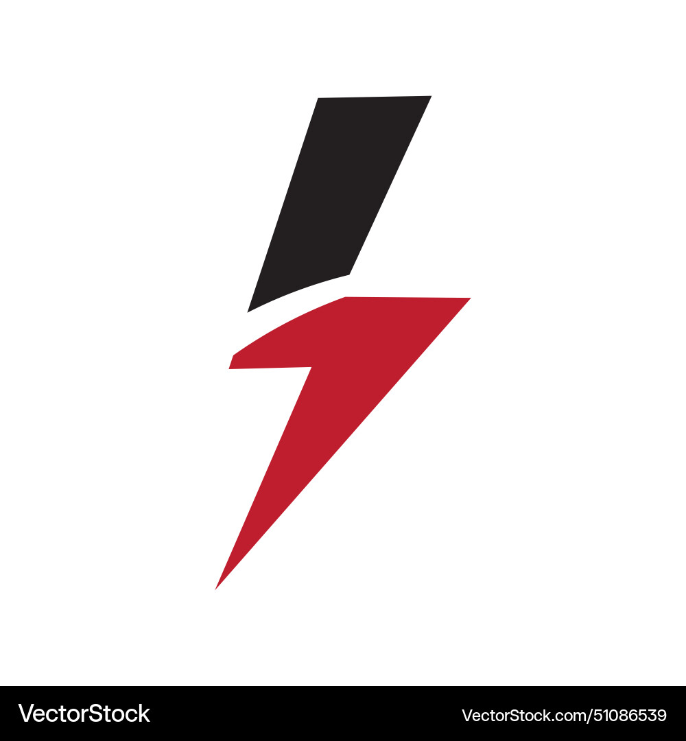Lightning electric power logo design element Vector Image