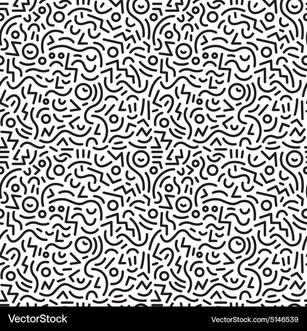 Linear Abstract Pattern Vector Image