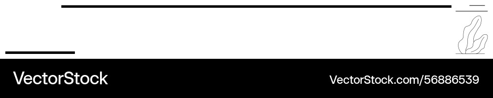 Minimalist header design with horizontal lines Vector Image