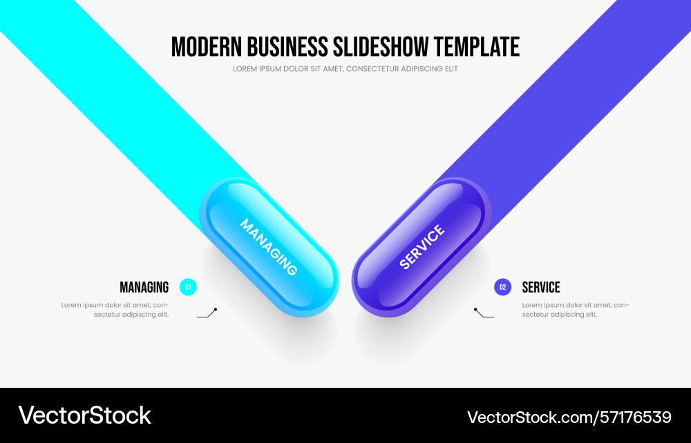 Modern overview two option infographic frame Modern overview two option infographic frame Vector Image
