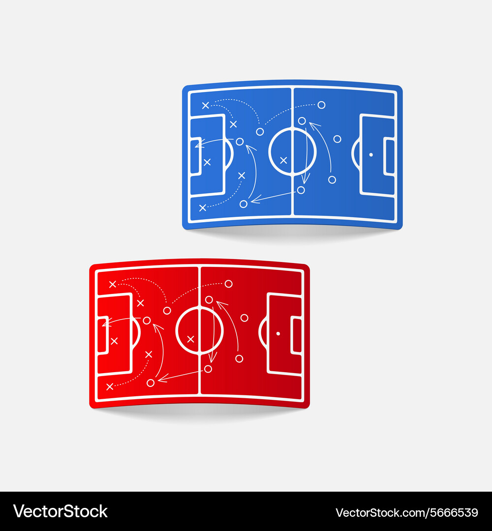 Realistic design element playing field Vector Image