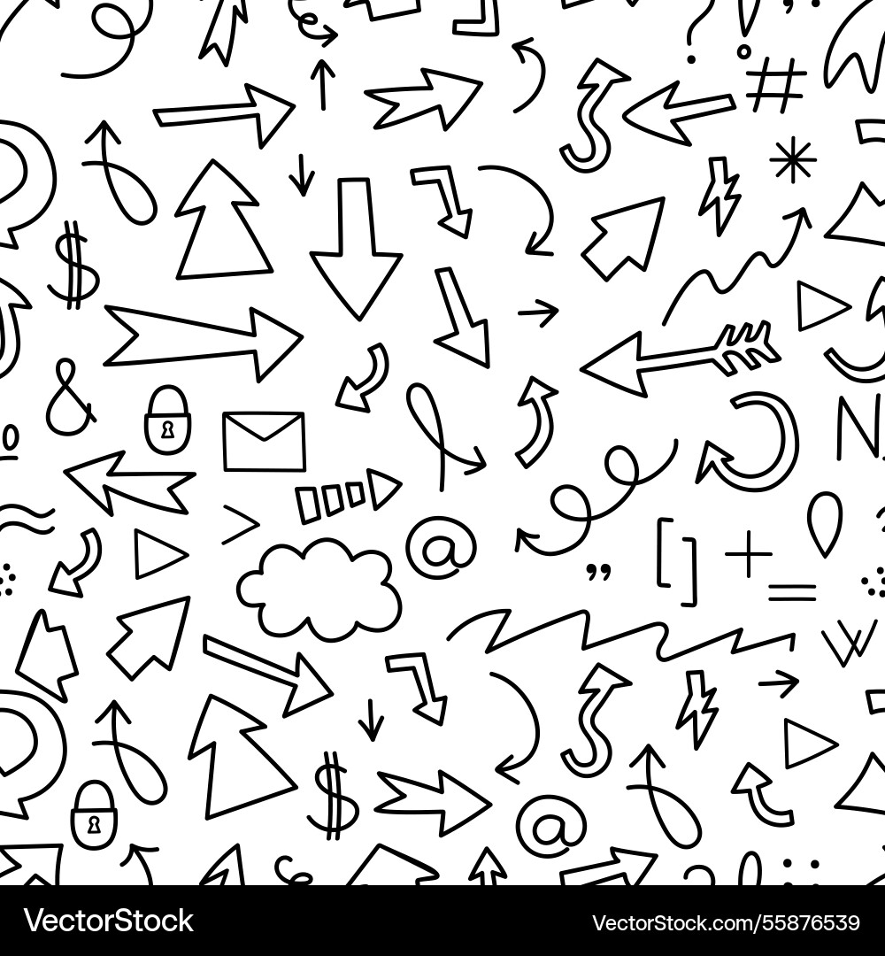 Seamless pattern with black and white linear Seamless pattern with black and white linear vector image