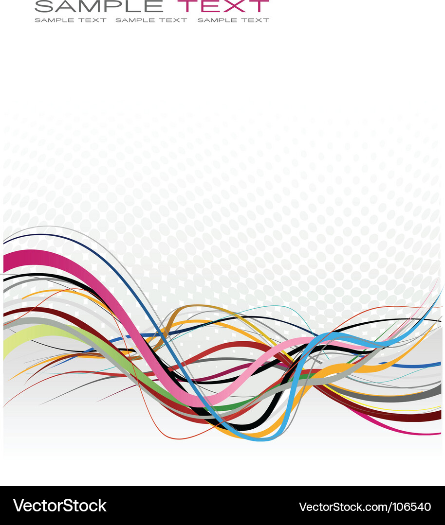 Dynamic Flow Lines Vector Image