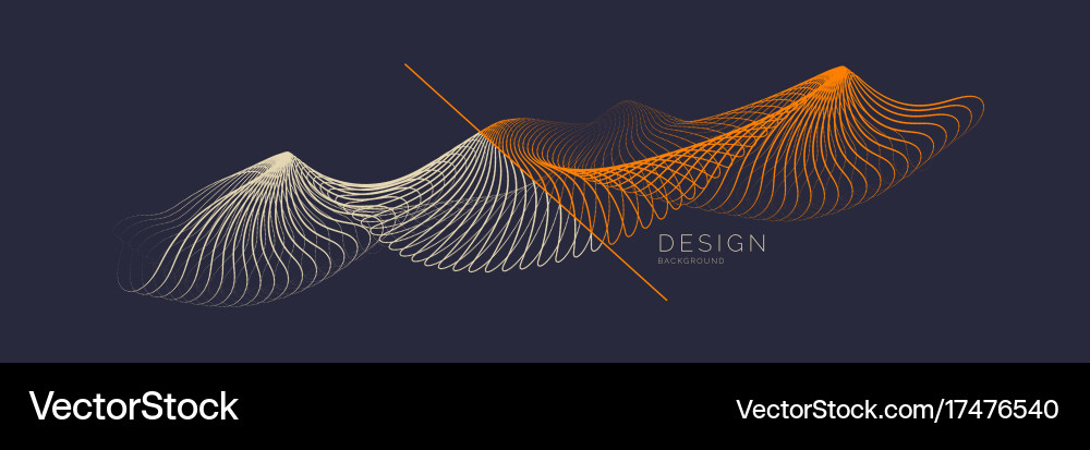 Dynamic Fluid Wave Background vector image