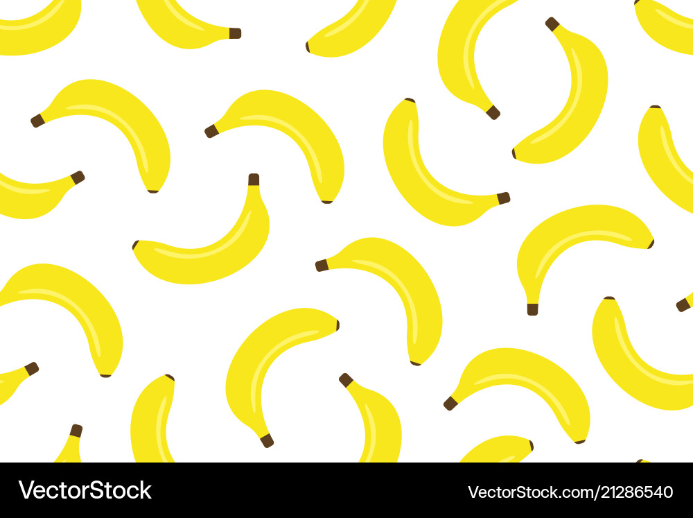 Seamless pattern with banana Vector Image