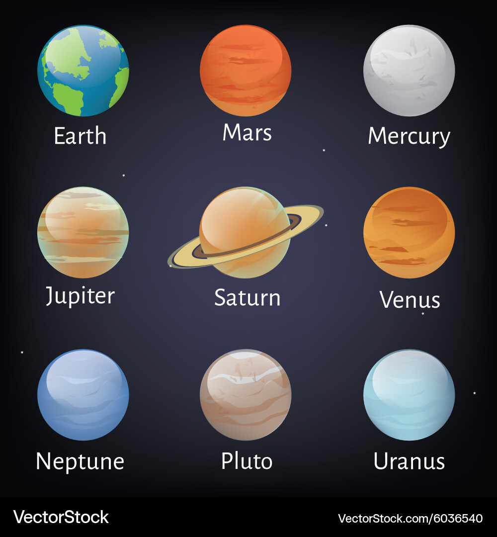 Solar system Royalty Free Vector Image - VectorStock