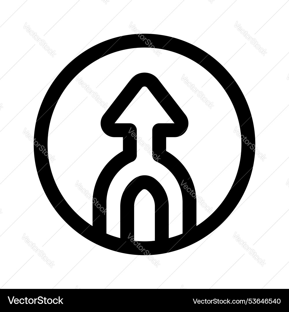 Split arrow Vector Image