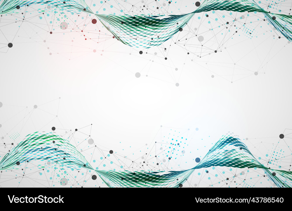 Template for science and technology presentation Template for science and technology presentation Vector Image