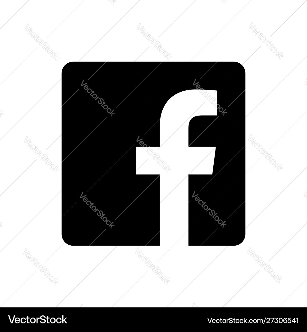 Facebook Logo - Kazakhstan vector image
