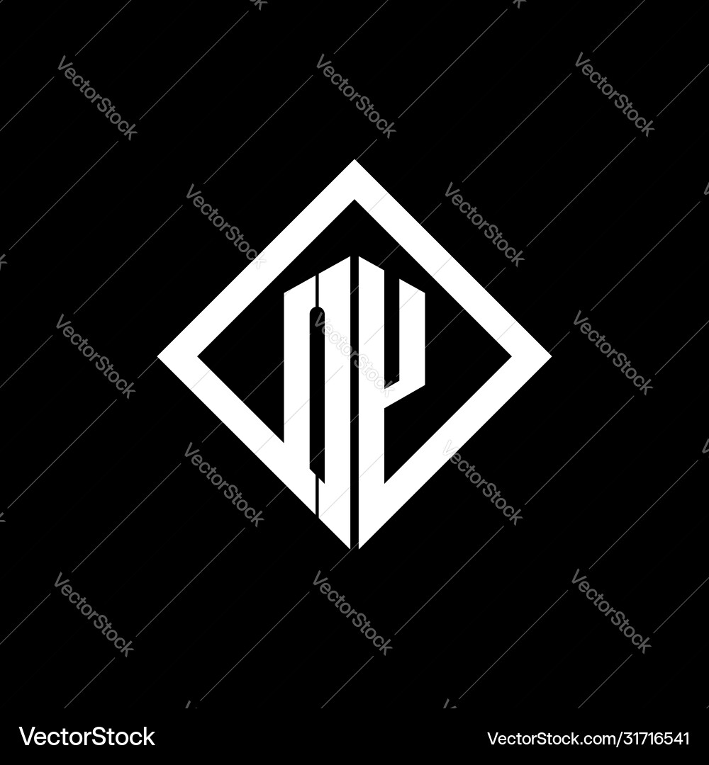 Oy logo monogram with square rotate style design vector image